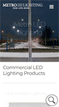 Mobile Screenshot of metroledlighting.com