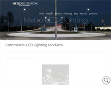 Tablet Screenshot of metroledlighting.com